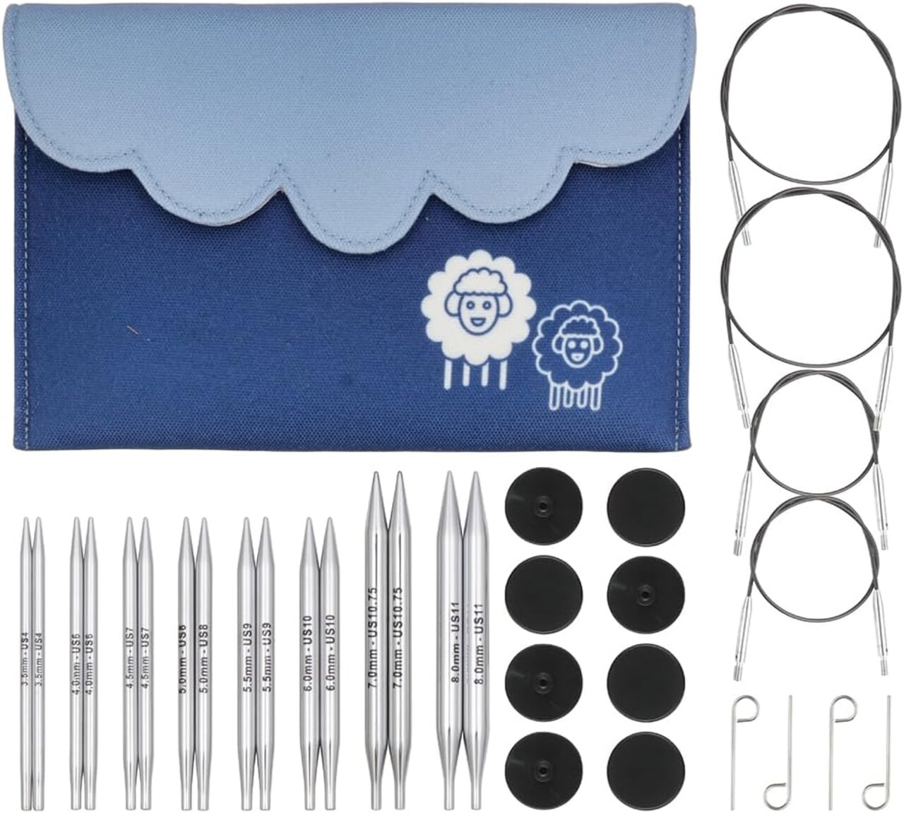 KnitPro Nova Deluxe Interchangeable Knitting Needle Set 4" (10cm)